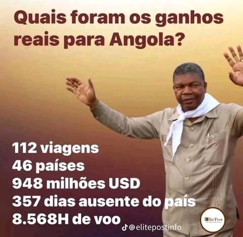 ANGOLA CARECE DE TUDO, MENOS DE VIAGENS PRESIDENCIAIS!