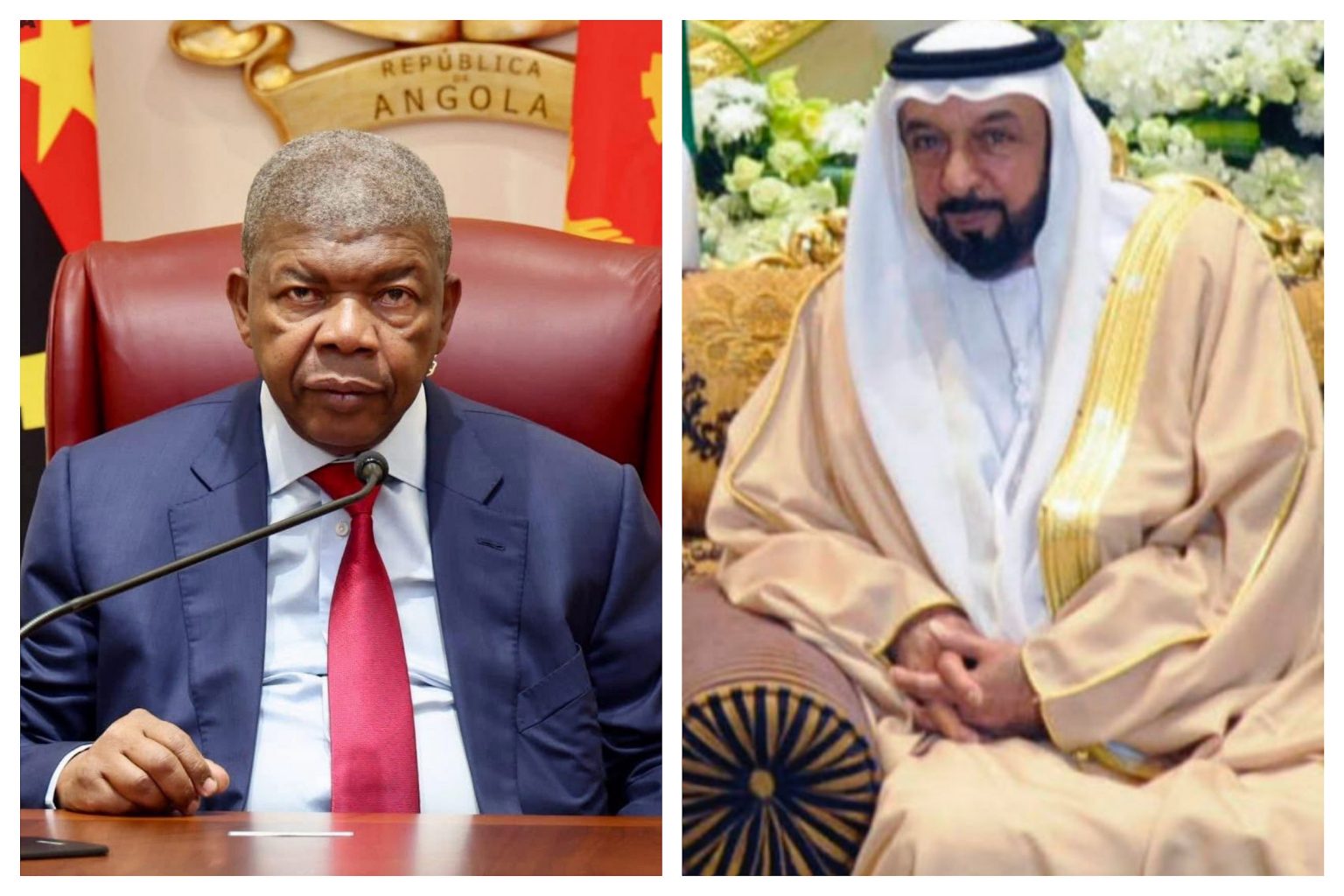 Presidentes de Angola e dos Emirados Árabes Unidos abordam reforço de cooperação