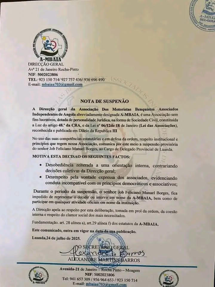 NOTÍCIA DE ÚLTIMA HORA: Nos dias 28, 29 e 30, fiquem em casa e a greve continua  os Indivíduos que prometeram sabotar a greve dos taxistas foram suspensos.