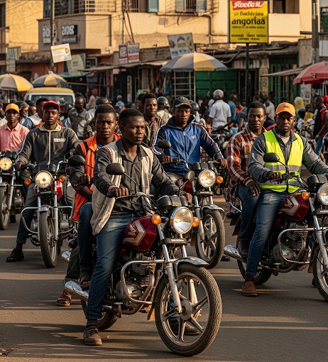 A Saga dos Moto-Taxistas em Angola: Entre a Necessidade e o Caos Urbano